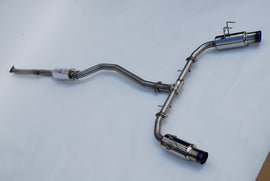 Invidia 2022+ Honda Civic Si (1.5T) 70mm N1 Cat Back Exhaust - Burnt TI Tips - HS22HS4GD1STL