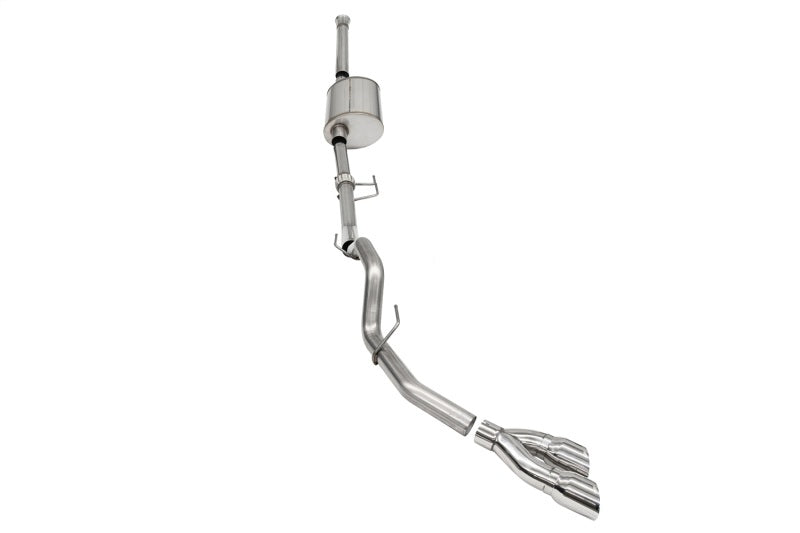 Corsa 2021-2025 Ford F-150 SuperCrew/6.5in Bed 3.5L V6 Sport Cat-Back Single Side Exit-Polished - 21169