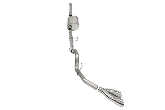 Corsa 2021-2025 Ford F-150 SuperCrew/6.5in Bed 3.5L V6 Sport Cat-Back Single Side Exit-Polished - 21169