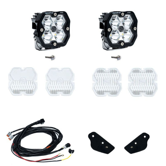 Baja Designs 21-25 Ford Bronco (Incl. 22-25 Raptor) Squadron Pro 2.0 A-Pillar Kit Tgl (Spot) - Clear - 440087