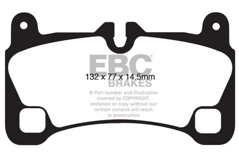 EBC 08 Porsche Cayenne 4.8 Turbo Yellowstuff Rear Brake Pads - DP41836R