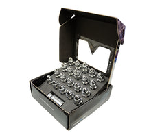 Load image into Gallery viewer, NRG 500 Series M12 X 1.5 Bullet Shape Steel Lug Nut Set - 21 Pc w/Lock Key - Silver - LN-LS500SL-21