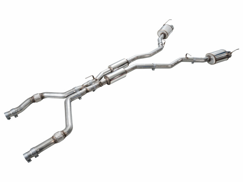 AWE Tuning 2021+ Ford Explorer Tremor 3.0TT 0FG Dual Rear Exit Exhaust w/ Bash Guard - 3015-28625