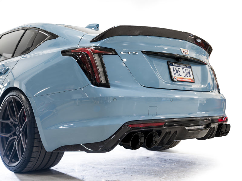 AWE Tuning 22-26 Cadillac CT5-V Blackwing SwitchPath Exhaust - Diamond Black Tips - 3025-43562