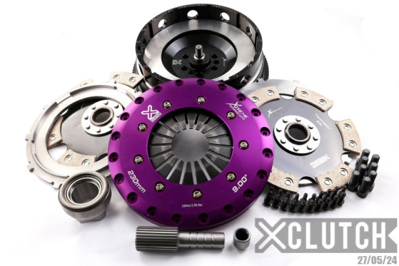 XClutch 11-13 BMW 335is Base 3.0L 9in Twin Solid Ceramic Clutch Kit (6 Bolt/PB in Input Shaft) - XKBM23594-2E