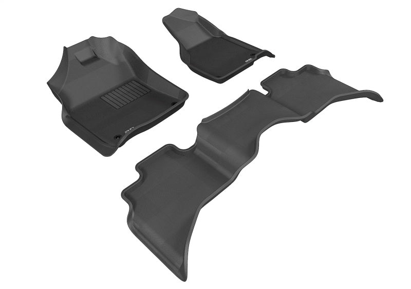 3D MAXpider 12-24 Dodge Ram 1500 Quad Cab / Ram Classic Quad Cab Kagu Black Full Set (2 EYELETS) - L1DG01901509