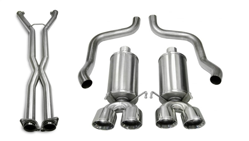 Corsa 06-08 Chevrolet Corvette C6 (A/T) 2.5in Xtreme Cat-Back Exhaust - 3.5in Twin Tips - 14469CB6