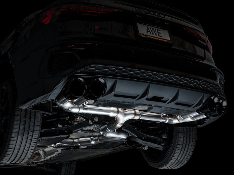 AWE Tuning 22-24 Audi 8Y S3 Track Edition Exhaust - Diamond Black Tips - 3020-43897