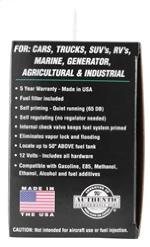 K&N Performance Electric Fuel Pump 9-11.5 PSI Diesel - 81-0403
