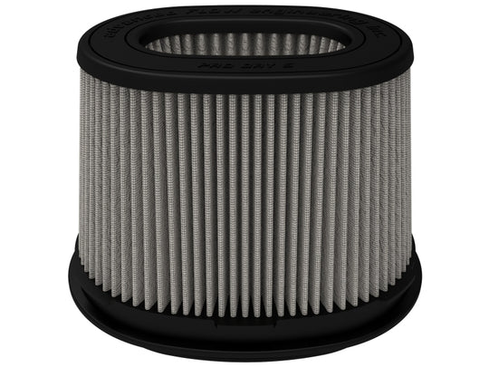 aFe Momentum Pro DRY S Univ Air Filter 6-3/4 x 4-3/4in F x 8-1/4 x 6-1/4in B x 7-1/4 x 5in T x 6in H - 20-91207D