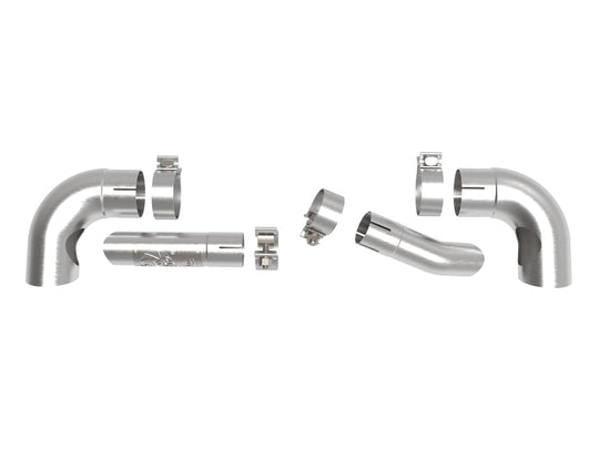 aFe MACHForce XP 304 Stainless Steel Exhaust Tip Upgrade 21-23 Jeep Wrangler JL Rubicon - 49C38102-H