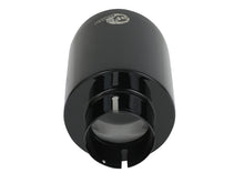 Load image into Gallery viewer, aFe Takeda 409 SS Clamp-On Exhaust Tip 2.5in. Inlet / 4.5in. Outlet / 7in. L - Black - 49T25454-B071