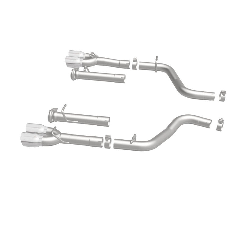 MagnaFlow Axle-Back, SS, 2.5in, Quad Split Rear 3.5in Tip 2015 Dodge Challenger R/T 5.7L - 19210