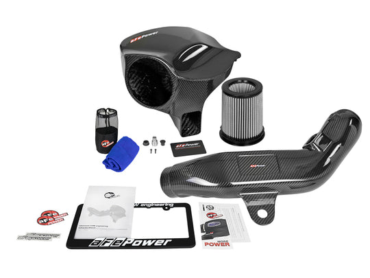 aFe Black Series Carbon Fiber CAIS w/PDS Filter 16-18 BMW M2 (F87) L6-3.0L - 58-10004D