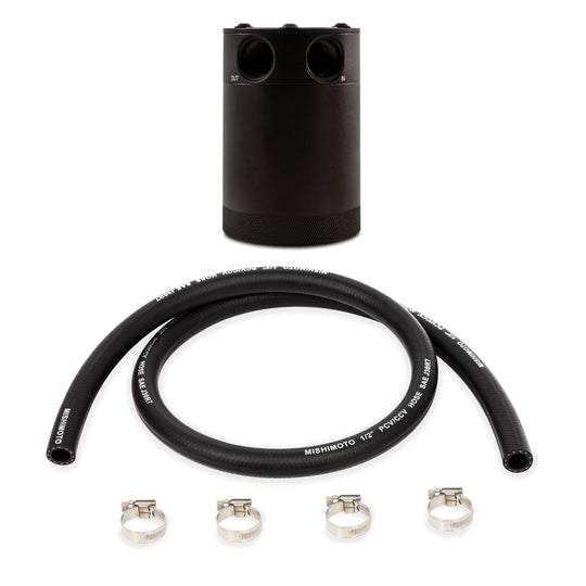 Mishimoto Compact Baffled Oil Catch Can - 2-Port - MMBCC-CBTWO-BK