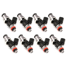 Load image into Gallery viewer, Injector Dynamics ID1050X Injectors 14mm (Grey) Adaptor Top (Set of 8) Orange Lower O-Ring - 1050.48.14.15.8