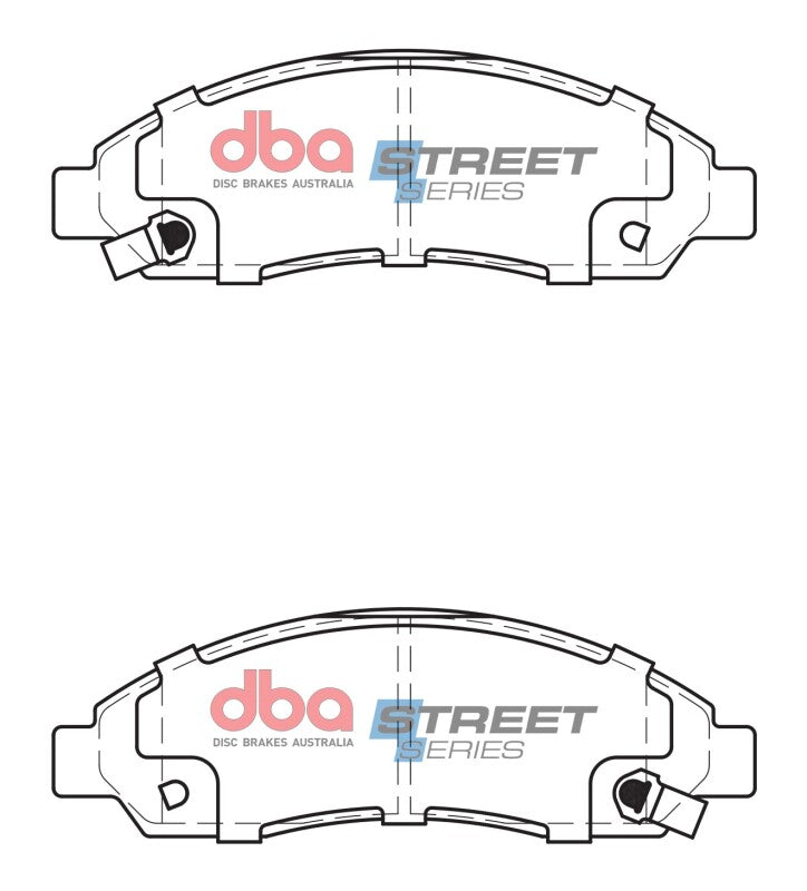 DBA 04-08 Chevrolet Colorado Street Series Front Brake Pads - DB1468SS