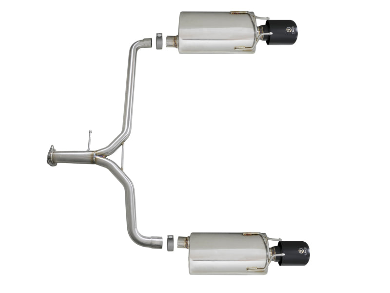 aFe Takeda 2.25-1.75in 304 SS Axle-Back Exhaust w/ Black Tips 13-17 Honda Accord Sport Sedan I4-2.4L - 49-36604-B