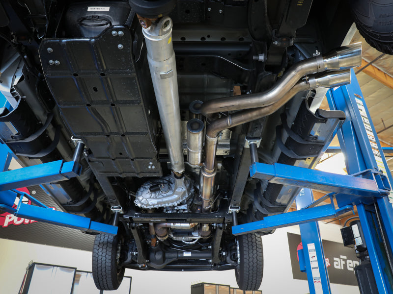 aFe Rebel Series 3in 409 SS Cat-Back Exhaust w/ Polish Tips 17-20 Ford F-250 V8 6.2L - 49-43117-P