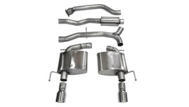 Corsa 2013-2019 Cadillac ATS Sedan 2.0L A/T Polished Sport Dual Rear Cat-Back Exhaust - 14888