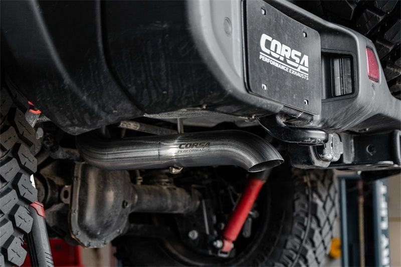 Corsa 2018-2025 Jeep Wrangler JLU 3.6L Sport 2.75in Cat-Back Exhaust w/ Turn Down Tip - 21123