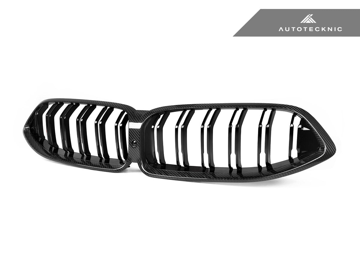 AutoTecknic Dry Carbon Dual-Slats Front Grille - BMW G14/ G15/ G16 8-Series