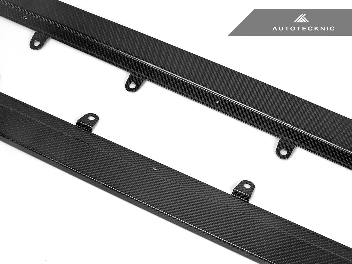 AutoTecknic Dry Carbon Fiber Side Skirt Extension Set - BMW F90 M5 | G30 5-Series