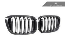 Load image into Gallery viewer, AutoTecknic Dry Carbon Fiber Dual-Slats Front Grille Set - BMW G01 X3 | G02 X4 Pre-LCI