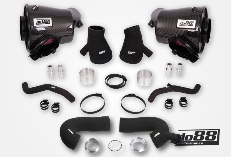 do88 2020+ Porsche 911 Turbo/Turbo S (992.1) Induction System w/66mm Outlet & Turbo Inlet Hoses - LF-210-ST-66-212