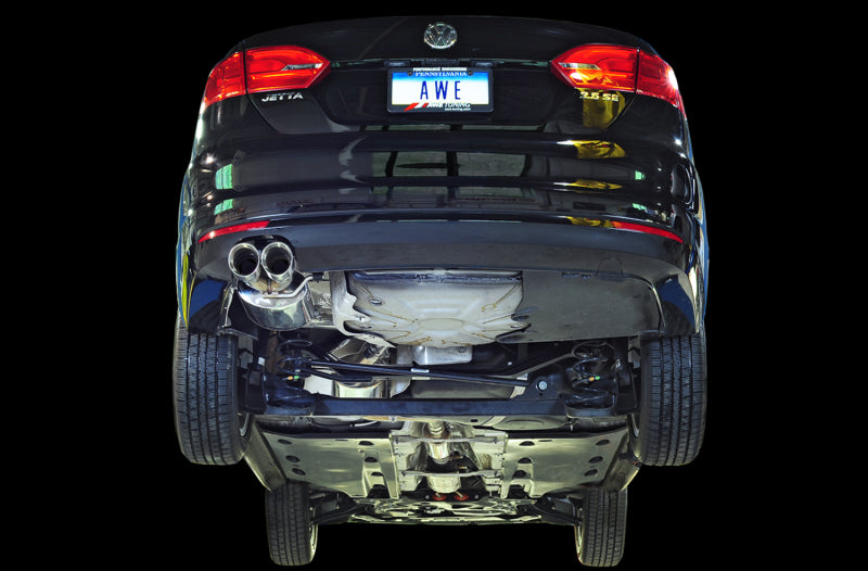 AWE Tuning Mk6 Jetta 2.5L Touring Edition Exhaust - Polished Silver Tips - 3015-22060
