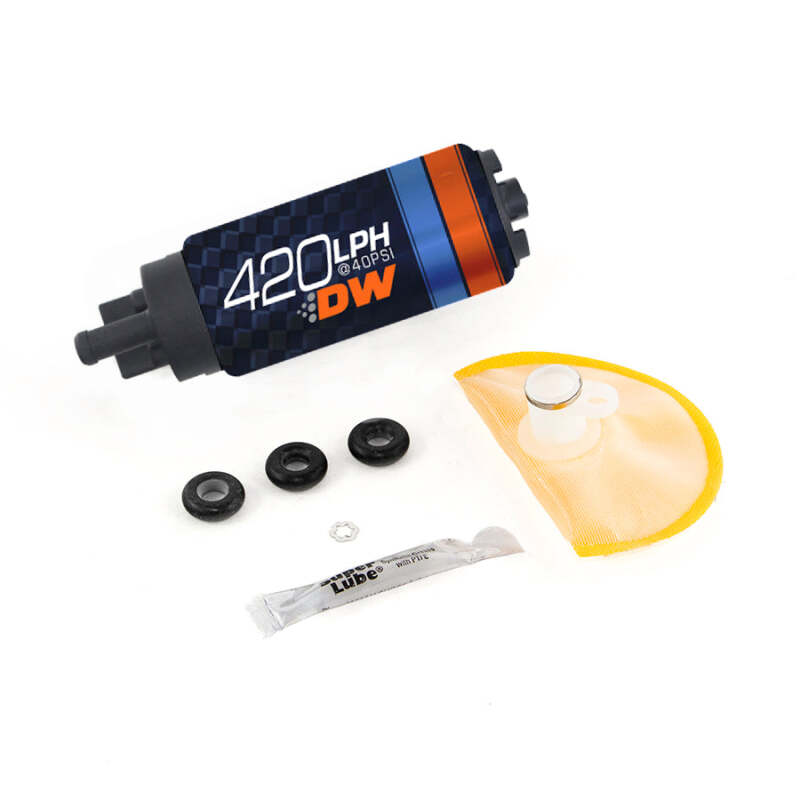 DeatschWerks DW420 Series 420lph In-Tank Fuel Pump w/ Install Kit For G35 03-08 350Z 03-08 - 9-421S-1005