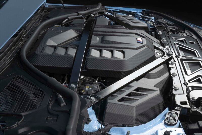 Dinan 21-27 BMW M2/M3/M4 (G80/G82/G87) Matte Carbon Fiber Engine Cover w/Gloss Accents - D590-0005-B