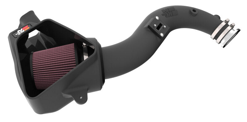 K&N 2024 Ford Mustang Ecoboost L4-2.3L F/L Turbo AirCharger - Cold Air Intake System - 63-2627