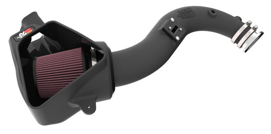 K&N 2024 Ford Mustang Ecoboost L4-2.3L F/L Turbo AirCharger - Cold Air Intake System - 63-2627