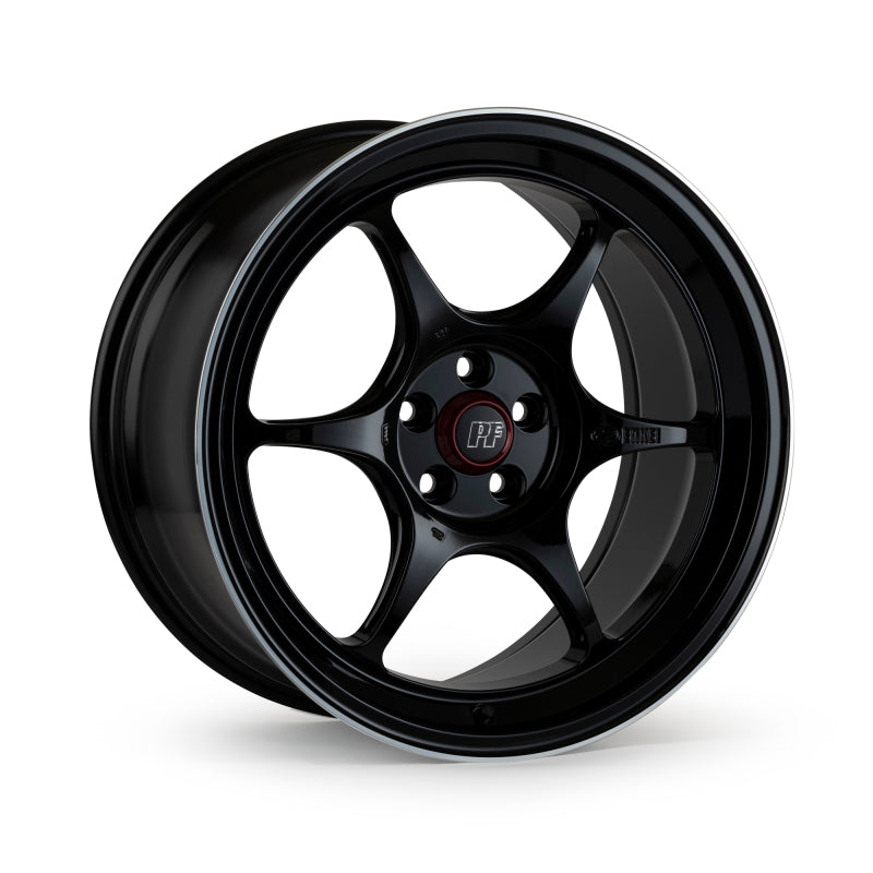 Enkei PF06 15x8 4x100 35mm Offset 67mm Bore - Black Machined - 545-580-4935BKM