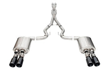 Load image into Gallery viewer, Corsa 2024-2025 Ford Mustang V8 5.0L 3in Cat-Back Exhaust System w/ Twin 4in Black Straight Tips - 21260BLK