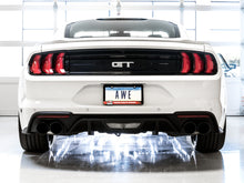 Load image into Gallery viewer, AWE Tuning 2018+ Ford Mustang GT (S550) Cat-Back Exhaust - Touring Edition (Quad Diamond Black Tips) - 3015-43106