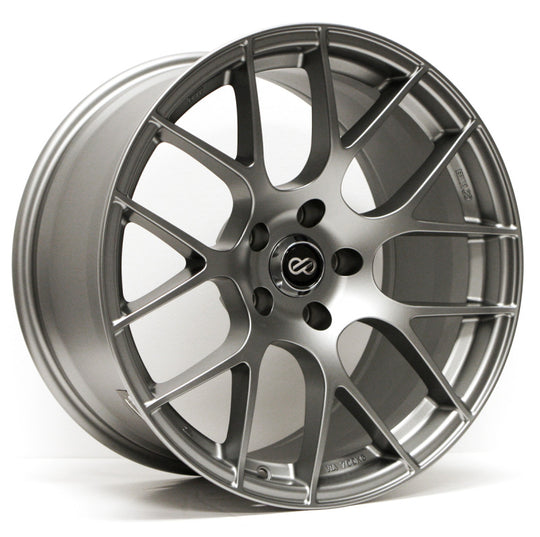 Enkei Raijin 18x9.5 35mm Inset 5x114.3 Bolt Pattern 72.6 Bore Dia Titanium Gray Wheel *SPECIAL ORD* - 467-895-6535GM