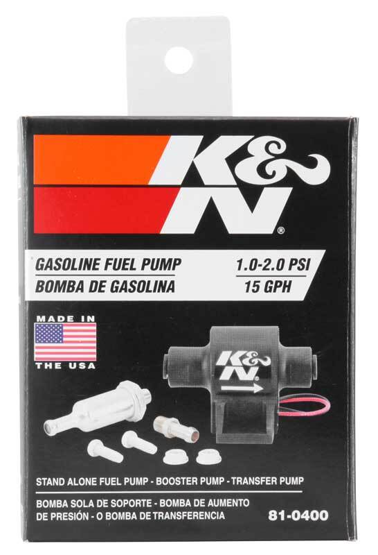 K&N Performance Electric Fuel Pump 1-2 PSI - 81-0400