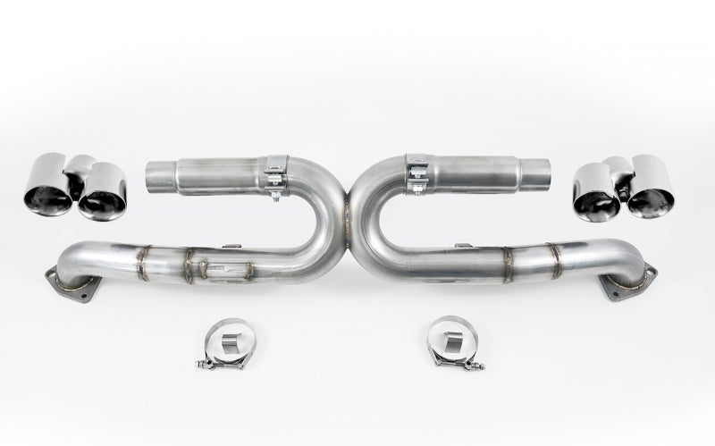 AWE Tuning 991 Carrera Performance Exhaust - Chrome Silver Tips - 3015-32044