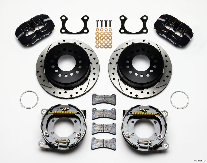 Wilwood Dynapro Low-Profile 11.00in P-Brake Kit Drilled Big Ford 2.36in Offset - 140-11387-D