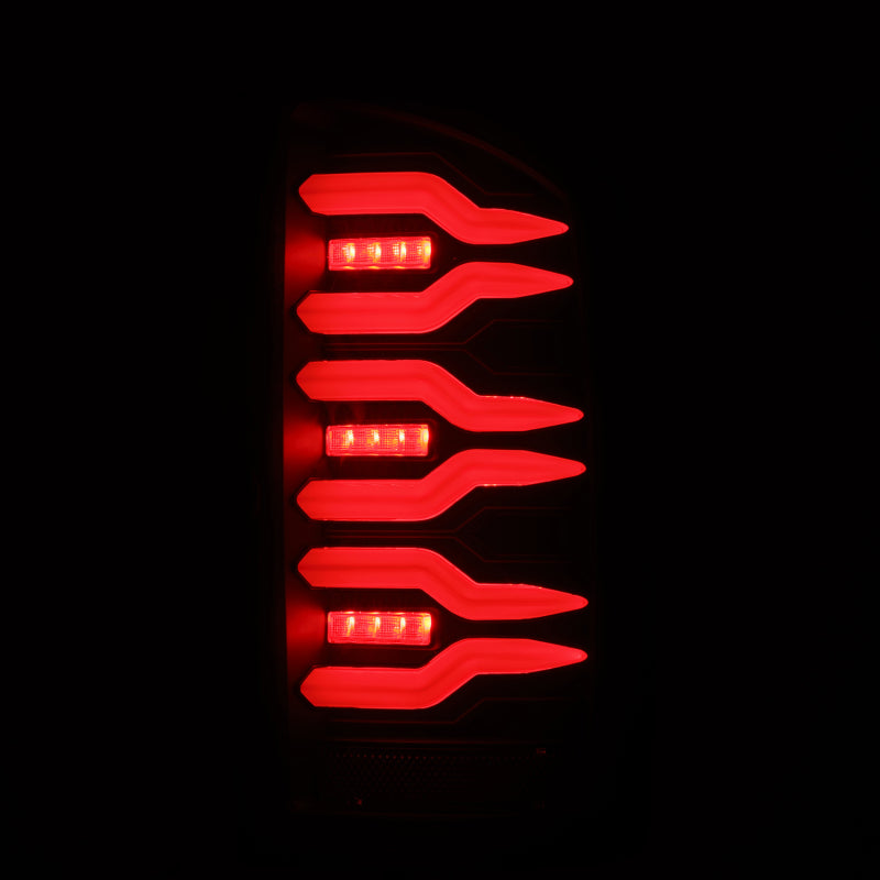 AlphaRex 02-06 Dodge Ram 1500/03-06 Dodge Ram 2500+3500 Luxx-Series LED Tail Lights (Pair) Black - 641010