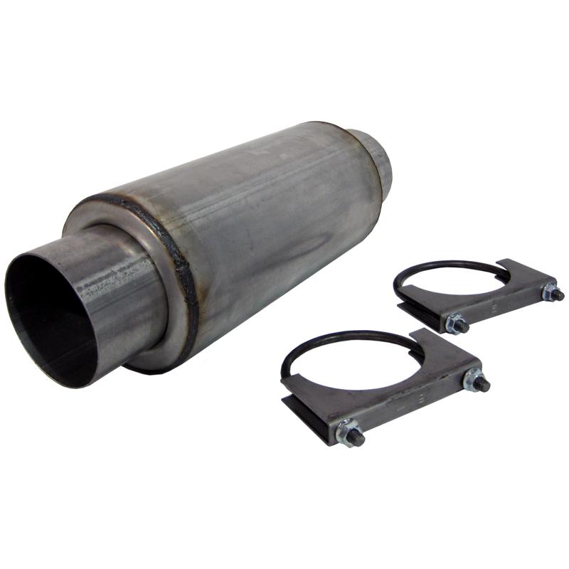 MBRP Universal Resonator 4 Inlet /Outlet 12 Body 18 Overall Aluminized - R2009
