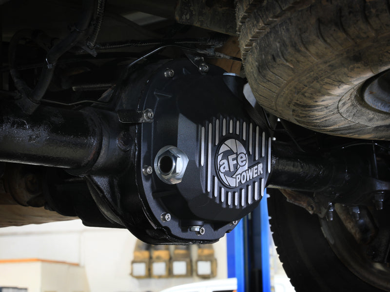 aFe 90-14 Ford F-150 Rear Differential Cover - Black w/ Machined Fins - 46-71410B