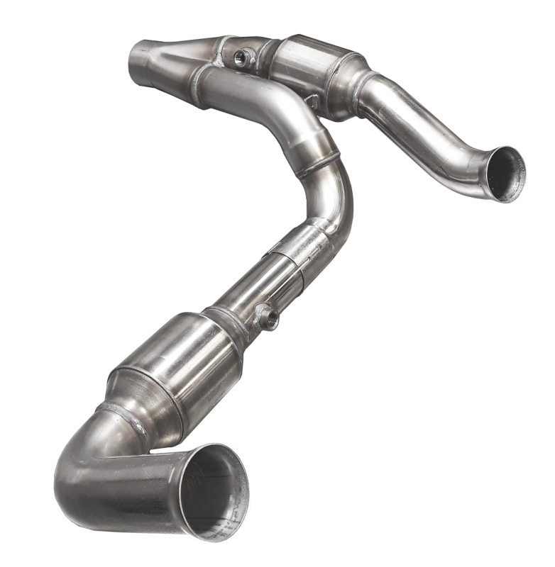 Kooks 07-18 Jeep Wrangler HEMI Swap 2.5in Stainless Steel GREEN Catted Y-Pipe - 37203300