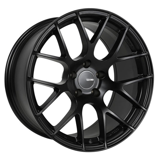 Enkei Raijin 18x8 40mm Offset 5x114.3 Bolt Pattern 72.6 Bore Diameter Matte Black Wheel - 467-880-6540BK