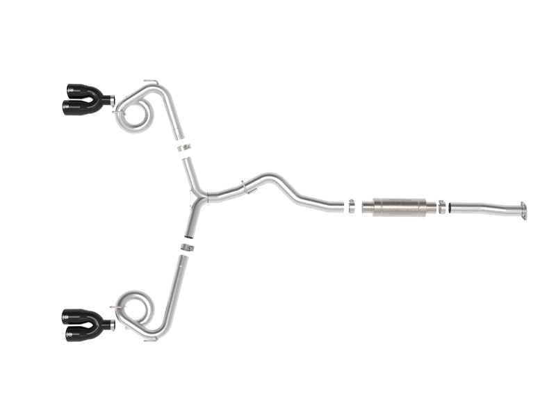 aFe Subaru WRX/STi 15-21 H4-2.0/2.5L Takeda 3in to 2-1/2in Stainless Cat-Back Exhaust w/ Black Tip - 49-36810-B