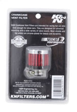 Load image into Gallery viewer, K&amp;N .315/.431 Flange 1 3/8 inch OD 1.5 inch H Clamp On Crankcase Vent Filter - 62-2470