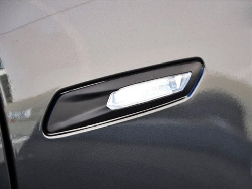 AutoTecknic Replacement Stealth Black Fender Light Trims - BMW F10 Sedan | F11 Wagon | 5-Series