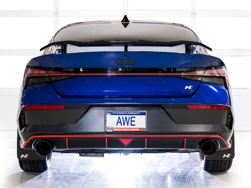 AWE Tuning 22-26 Hyundai Elantra N Track Edition Cat-Back Exhaust - Diamond Black Tips - 3020-33237